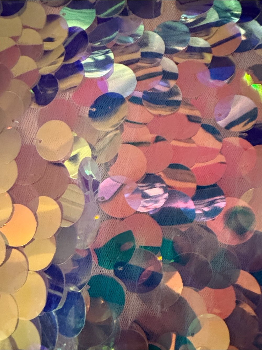 Choosy XS Iridescent Confetti Sequin Party Fabric - Pink - Picture 2 of 4